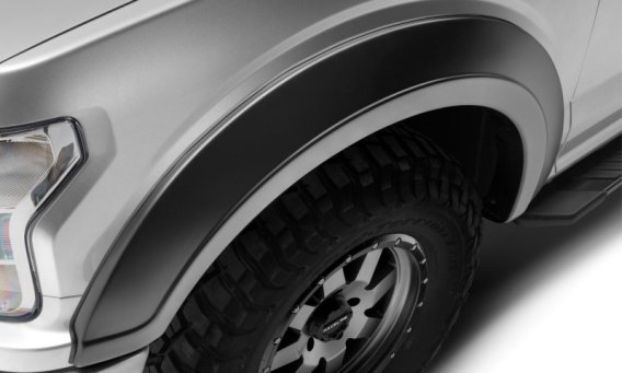 Bushwacker 20947-02 Black Extend-A-Fender Fender Flares Smooth Finish 4-Piece Set for 2018-2020 F...