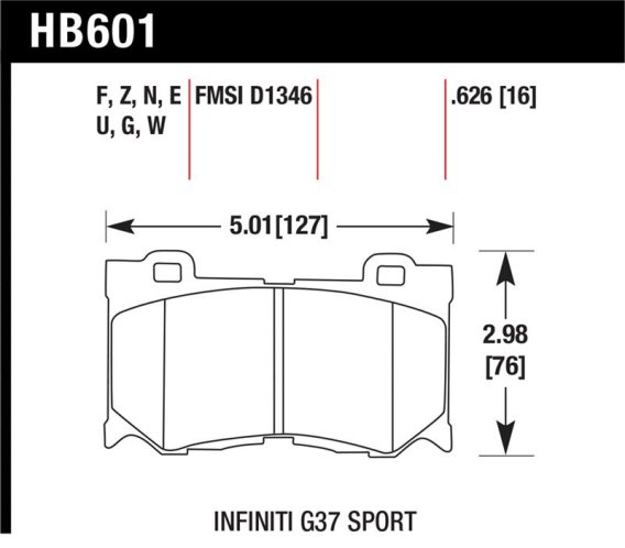 HAWK HPS 5.0 Brake Pad Sets