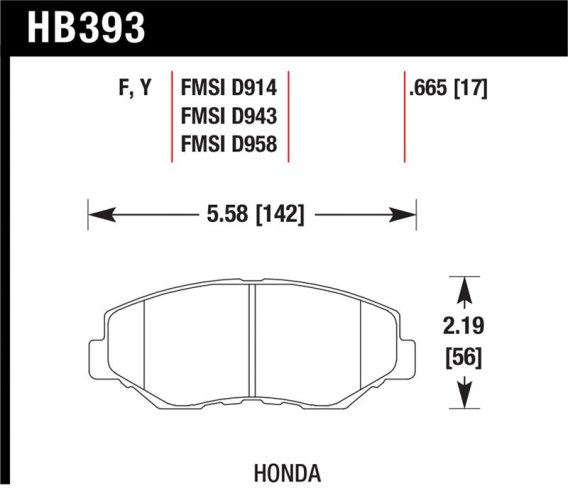 HAWK HPS Brake Pad Sets