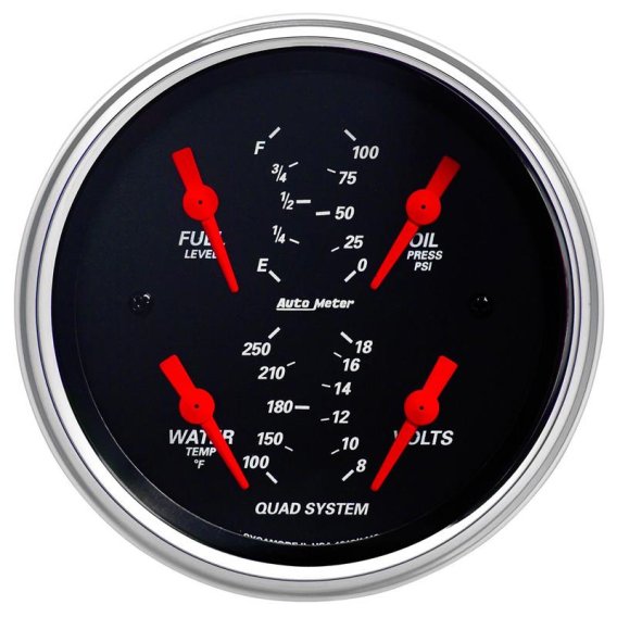 AM Designer Black Gauges
