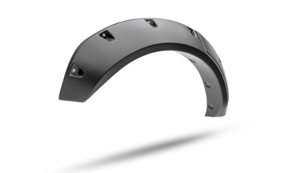 Bushwacker 20960-02 Black Pocket/Rivet Style Textured Finish 4-Piece Fender Flare Set for 2021-20...