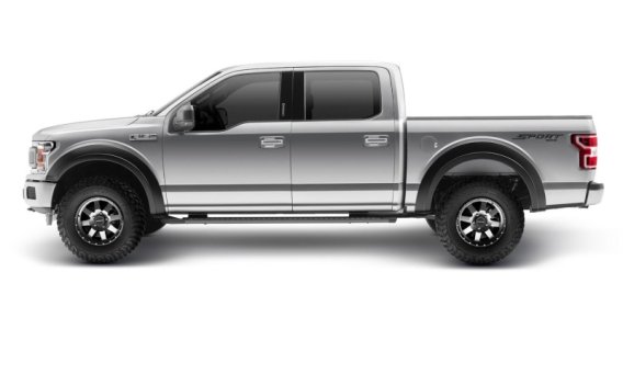 Bushwacker 20947-02 Black Extend-A-Fender Fender Flares Smooth Finish 4-Piece Set for 2018-2020 F...