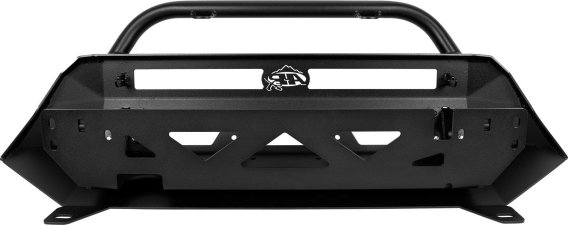 16-23 Toyota Tacoma Low Profile Front Bumper Aluminum Black Powdercoat Center Hoop All Pro Off Ro...