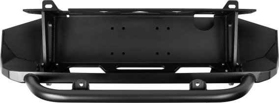 16-23 Toyota Tacoma Low Profile Front Bumper Aluminum Black Powdercoat Center Hoop All Pro Off Ro...
