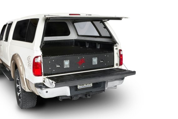 Cargo Locker Base 9 Inch Dual Drawer System 99-Pres Ford Super Duty F250/F350 Short Bed Cargo Eas...