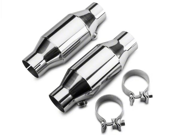 Universal High Flow 2.5 Inch Mini Catalytic Converters Ceramic Substrate Pypes Performance Exhaus...