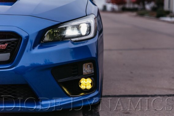 SS3 LED Fog Light Kit for 2015-2017 Subaru WRX/STi Yellow SAE Fog Pro w/ Backlight Diode Dynamic...