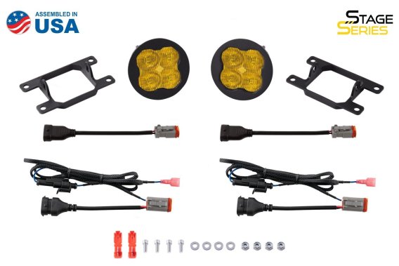 SS3 LED Fog Light Kit for 2013-2016 Ford Fusion White SAE Fog Max w/ Backlight Diode Dynamics