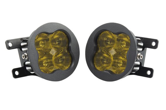 SS3 LED Fog Light Kit for 2013-2016 Ford Fusion Yellow SAE Fog Max w/ Backlight Diode Dynamics