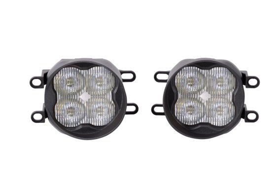 SS3 LED Fog Light Kit for 2007-2016 Toyota Yaris White SAE Fog Pro w/ Backlight Diode Dynamics