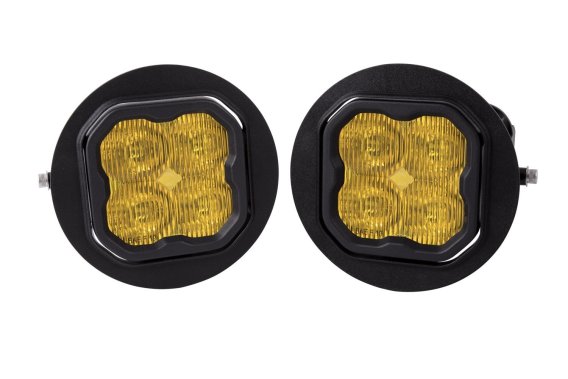 SS3 LED Fog Light Kit for 2008-2010 Dodge Viper Yellow SAE Fog Sport w/ Backlight Diode Dynamics