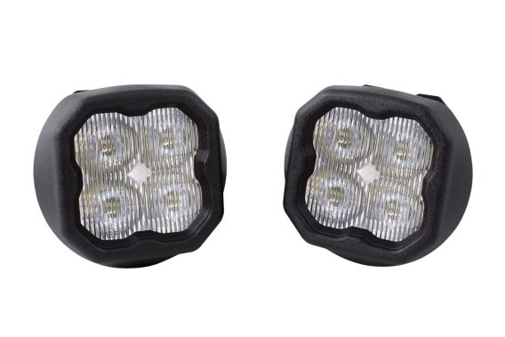 SS3 LED Fog Light Kit for 2012-2018 Chevrolet Sonic White SAE Fog Sport w/ Backlight Diode Dynami...