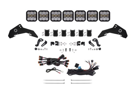 2019-2024 Honda Talon, SS5 Pro CrossLink Roof White Combo Lightbar Kit
