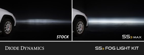 SS3 SAE/DOT Type Rav4 Fog Light Kit Yellow (3000K) Max (38.5 watts) Yellow SAE Fog Diode Dynamics