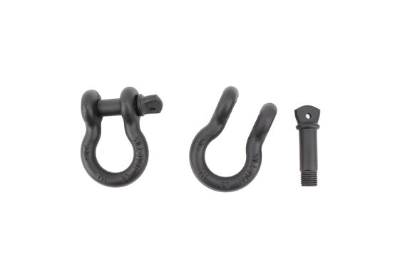 D Ring 3/4 Inch Gloss Black 2 Piece Set Fishbone Offroad