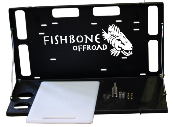 6th Gen Ford Bronco, 18-Present Jeep Wrangler JL and 07-18 Jeep Wrangler JK Tailgate Table Fishbo...