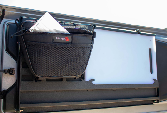 6th Gen Ford Bronco, 18-Present Jeep Wrangler JL and 07-18 Jeep Wrangler JK Tailgate Table Fishbo...