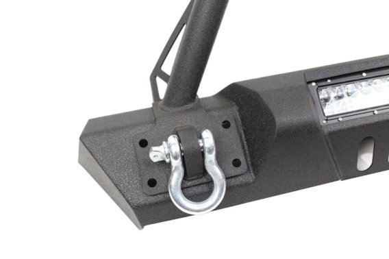 Jeep JK Front Stubby Winch Bumper W/Tube Guard 07-18 Wranger JK Black Texured Powercoated Fishbon...