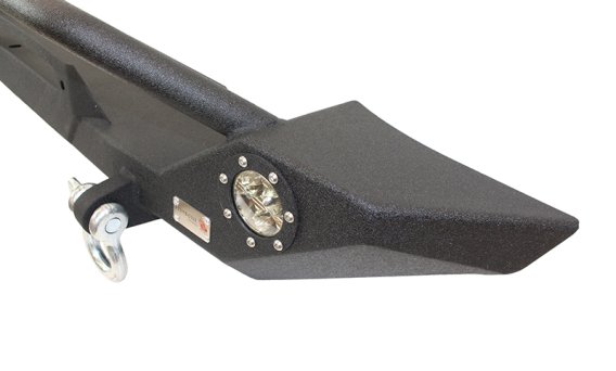 Jeep TJ/YJ Front Bumper W/LED's 87-06 Wrangler TJ/YJ Steel Black Textured Powercoat Fishbone Offr...