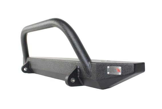 Jeep TJ Front Bumper W/Winch Guard 97-06 Wrangler TJ Rubicon and Unlimited Steel Black Textured P...