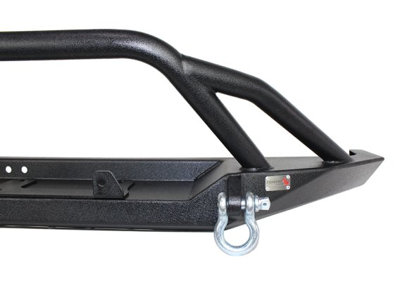Cherokee XJ Front Winch Bumper W/Grille Guard Bullhead Steel Black Textured Powdercoat Fishbone O...