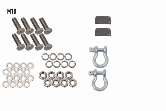 Barracuda D-Ring Mount Pair 07-18 Jeep Wrangler, 18-Present Jeep Wrangler, 18-Present Jeep Gladia...