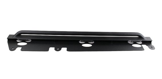 Jeep JK Rock Slider 07-18 Wrangler JK 4 Door Rubicon Steel Black Textured Powdercoat Fishbone Off...