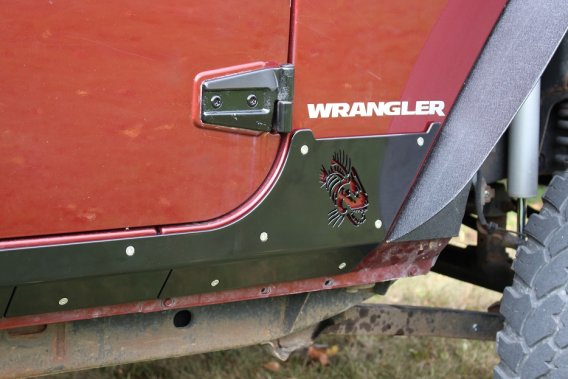 Jeep JK Rocker Guards Scale Armor 07-18 Wrangler JK 4 Door Fishbone Offroad