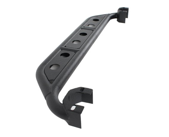 Jeep Wrangler Side Steps 07-18 Wrangler JK 4 Door Steel Black Textured Powdercoat Fishbone Offroa...