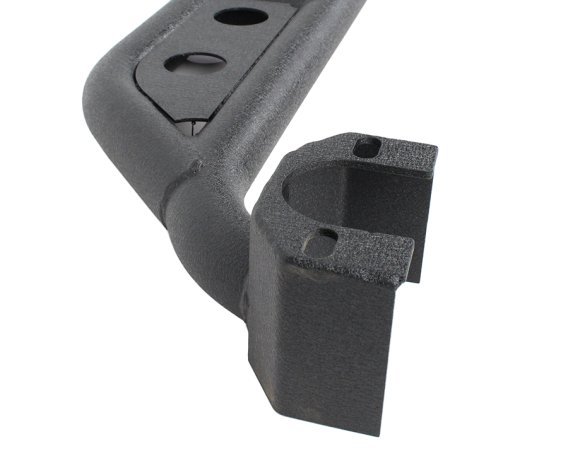 Jeep Wrangler Side Steps 07-18 Wrangler JK 4 Door Steel Black Textured Powdercoat Fishbone Offroa...