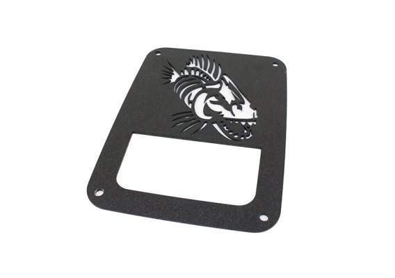 Jeep JK Tail Light Covers 07-18 Wrangler JK Black Textured Powdercoat Fishbone Offroad