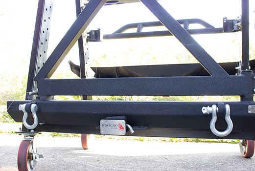 Hitch Cover For 2 Inch Hitch Black Powdercoated Steel Fishbone Offroad