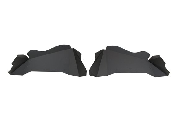 Jeep JK Inner Fenders 07-18 Wrangler JK Front/Rear Set Of 4 Aluminum Black Powdercoat Fishbone Of...