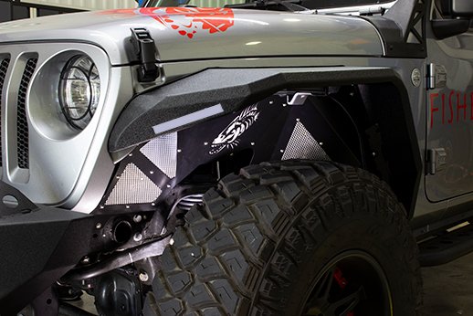 Jeep JL Inner Fenders For 18-Current Wrangler JL, 2020-Current JT Gladiator Front Pair Aluminum ...