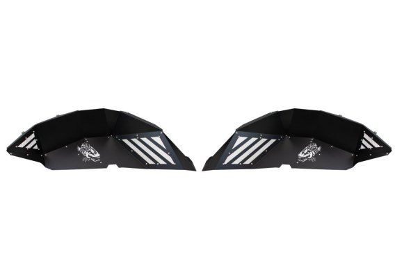Wrangler Rear Inner Fenders For 18-Up Wrangler Black Powdercoat Fishbone