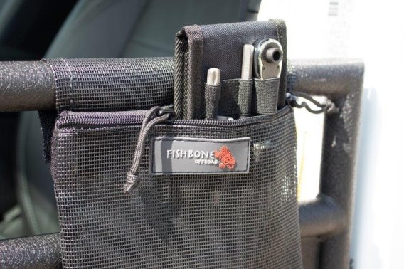 Tube Door Storage Bag For 18-Up Jeep Wrangler JL 2 Door Fishbone
