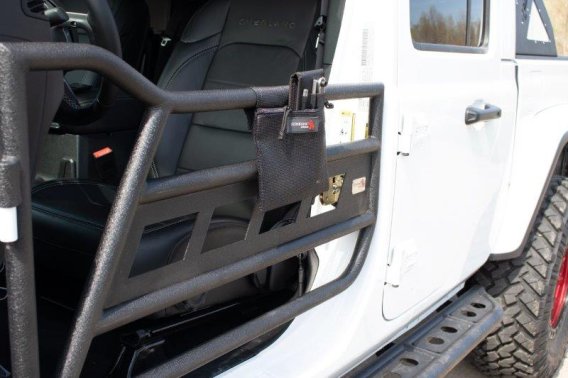 Tube Door Storage Bag For 18-Up Jeep Wrangler JL 2 Door Fishbone