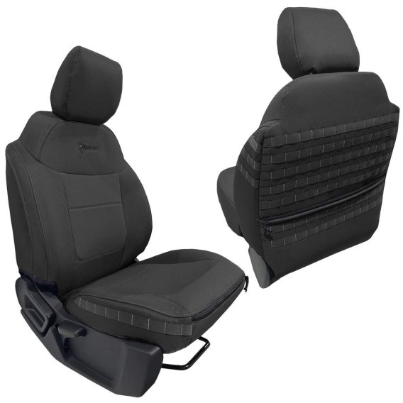 Bronco Seat Covers Tactical Front Seat Covers for 21-25 Ford Bronco Black/White Bartact