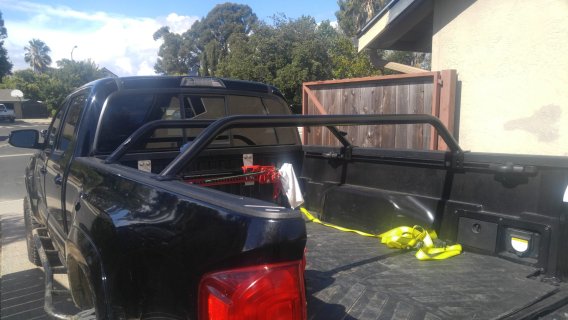 Tacoma Bed Bar 9 Inch 05-22 Tacoma 3 Set Bare Steel Heavy Metal Off-Road