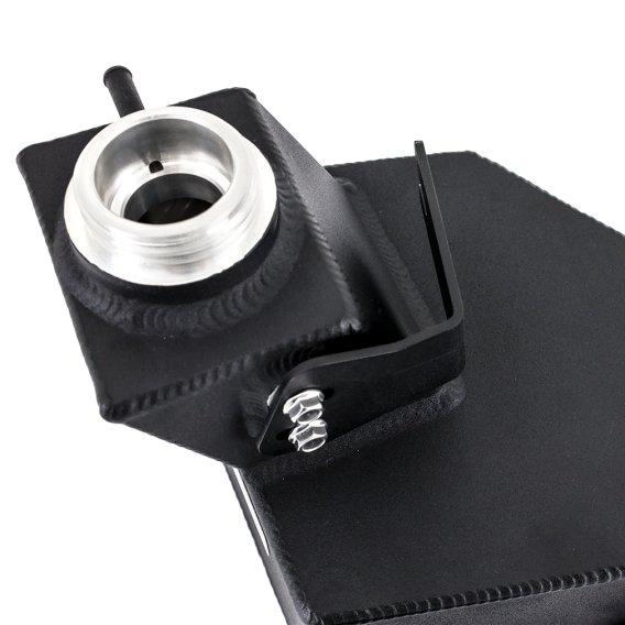 Aluminum Degas Tank, Fits Ram 6.7L Cummins 2013-2018, Micro-Wrinkle Black