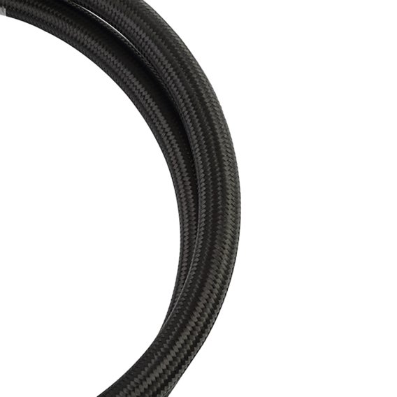 -6AN Braided Line, Black Nylon - 10ft