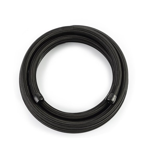 -6AN Braided Line, Black Nylon - 15ft