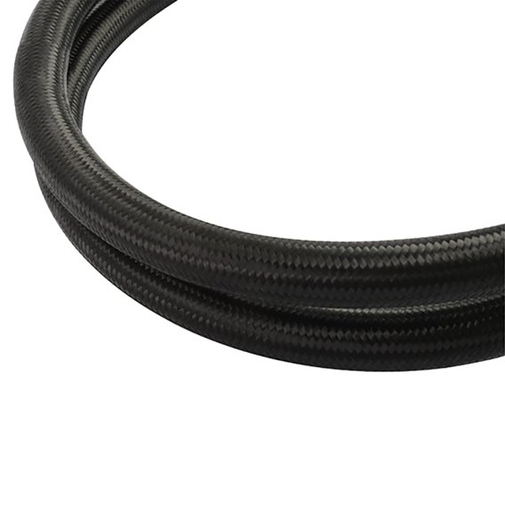 -6AN Braided Line, Black Nylon - 15ft