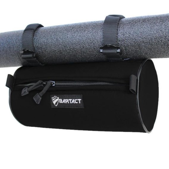 Jeep Roll Bar Storage Bag Roll Bar Barrel Bag Medium 10x5 Inch Black Bartact