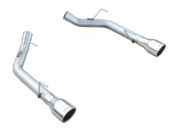 Axle Back System Split Rear Dual Exit Hardware Incl 2.5 in Intermediate Pipe And Tailpipe Natural...