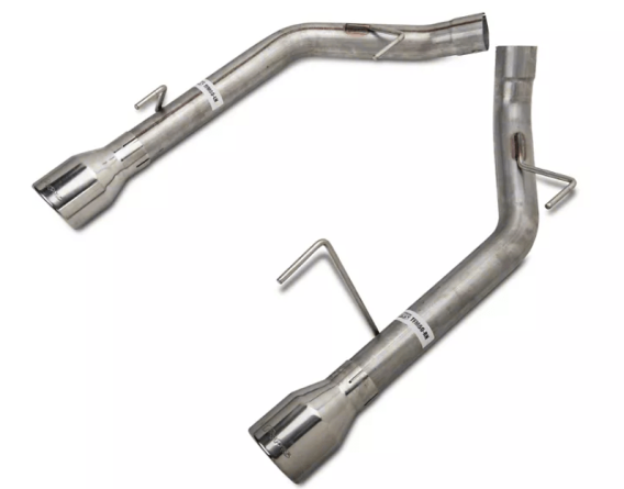 Axle Back System Split Rear Dual Exit Hardware Incl 2.5 in Intermediate Pipe And Tailpipe Natural...