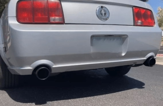 Cat Back Exhaust System 05-10 Mustang V6 Split Rear Dual Exit 2.5 in True Dual After-Cat X/Mid Pi...