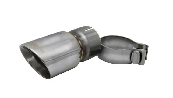 Single 3.0 Inch Polished Pro-Series Tip (Clamp Included) 2.5 Inch Inlet Universal Stainless Steel...