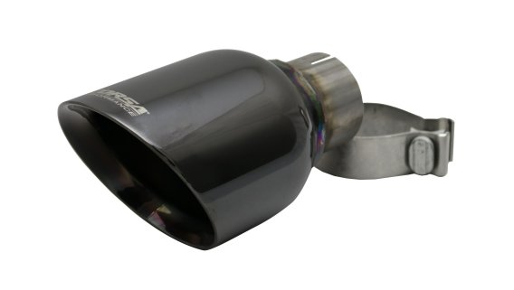 Single 4.5 Inch Black Pro-Series Tip (Clamp Included) 2.5 Inch Inlet Fits 11-Present Dodge Durang...