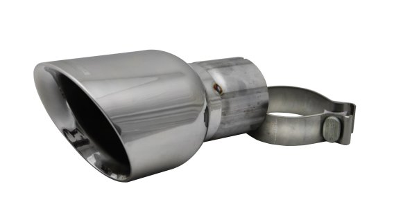 Single 4.5 Inch Polished Pro-Series Tip (Clamp Included) 3.0 Inch Inlet Fits 09-17 Dodge Ram (2 R...
